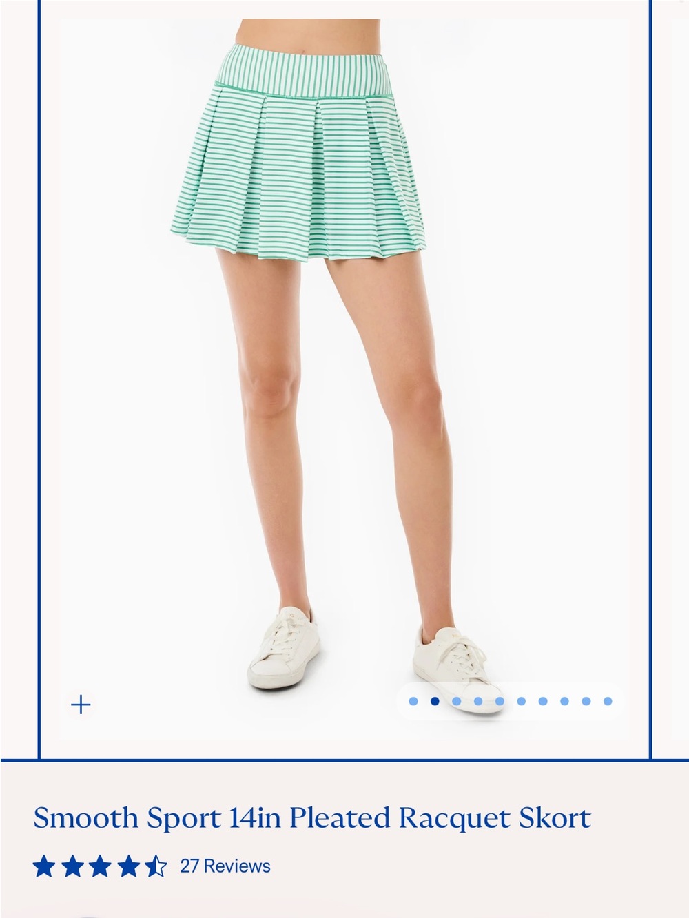 Smooth Sport 14in Pleated Racquet Skort